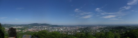 Panoramabild über Linz